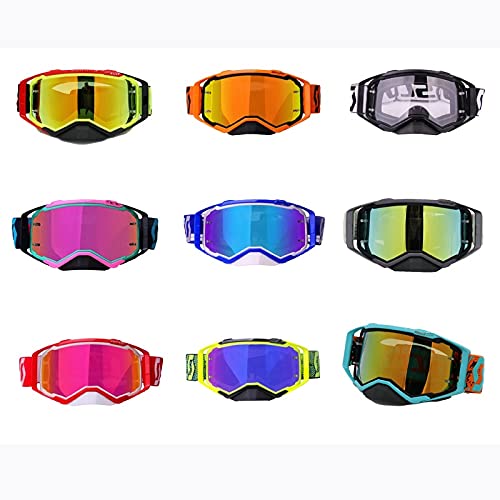 Motocross occhiali da sole occhiali per sport all'aperto ciclismo fuoristrada sporcizia casco da moto occhiali proteggere a prova di sabbia (Color : 1)