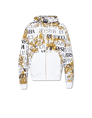 Versace Jeans Couture Weißes Sweatshirt mit Couture-Logo-Print....