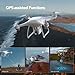 Potensic P5 GPS Drone with 2.7K FPV WiFi 120° FOV Camera for Adults and Beginners, Quadcopter Helicopter with Auto Return, Waypoints, Follow Me, Point of Interest and Altitude Hold, 40mins Flight Time