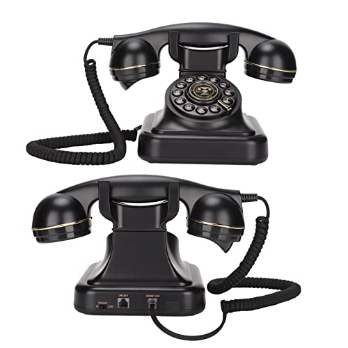 Teléfono fijo retro con volumen ajustable y función de redial miniatura 6