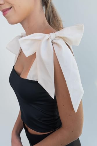 Klarissa Crop Top with Bow Shoulder Straps3