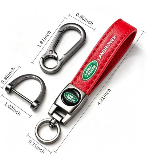 Image of Genuine Leather Car Keychain Key Ring Accessories New