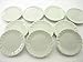 10x35mm White Round Plate Dish Dollhouse Miniature Ceramic Kitchenware 1:6 Compatible with Barbie 10842