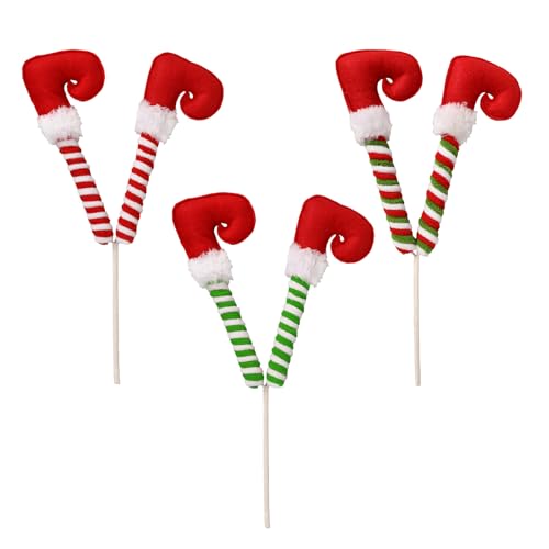 Navideños de Duendes - Decoración de Piernas de Duelles Rellenos para Árbol | Elemento Decorativo De Ambiente Festivo para Habitación Muebles Salón Puertas Coronas Exhibición