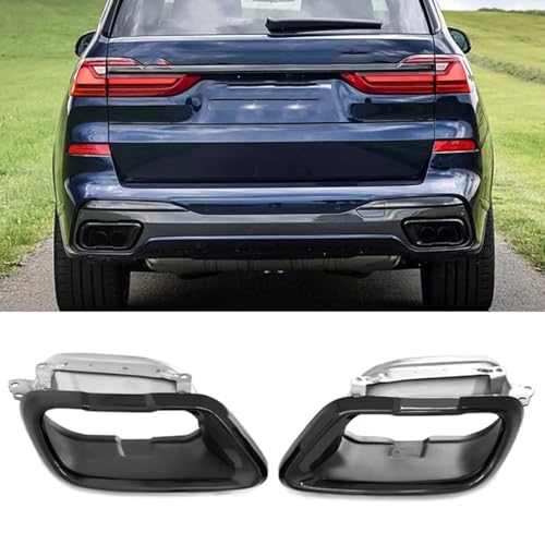 Spulhc Auto-Endrohr für BMW X5 G05 X6 G06 X7 G07, Auspuff-Upgrade, Auspuff-Schalldämpferspitze aus Edelstahl