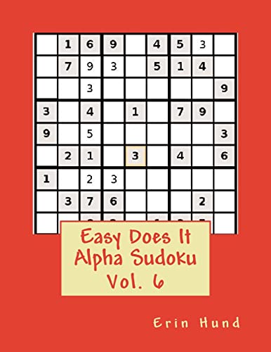 Easy Does It Alpha Sudoku Vol. 6