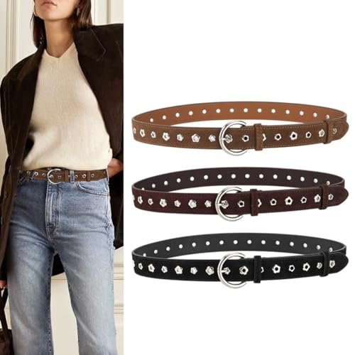 Fashionable Thin Leather Belt Casual Dress Waist Belt Jeans and Pants Waistband for Everyday Wear2