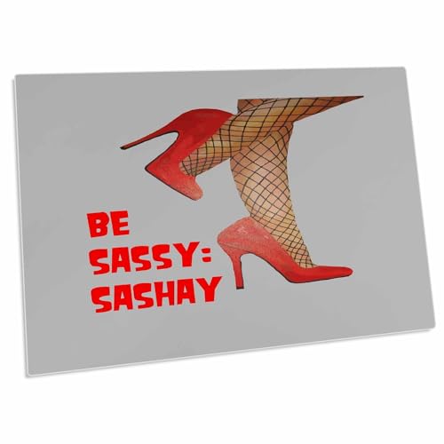 3dRose Be Sassy and Sashay Confident Red Stiletto Desk Pad miniatura 1