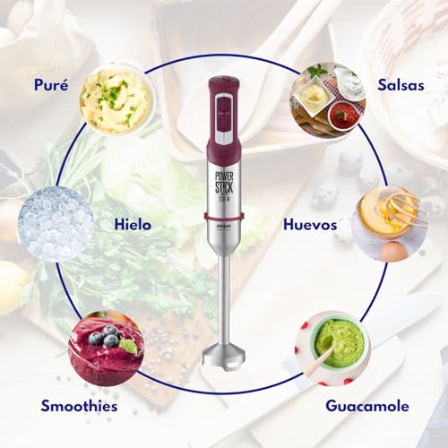 Batidora de mano XsQuo con accesorios lavables para cocinar sin salpicaduras 4