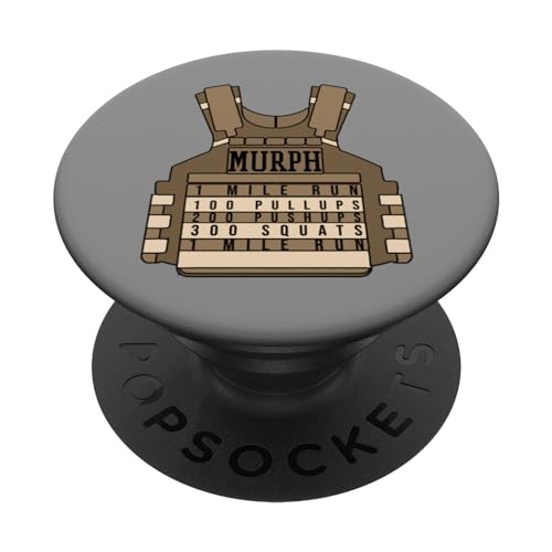 Soporte de platos militar Murph Memorial Day Workout WOD PopSockets PopGrip Intercambiable