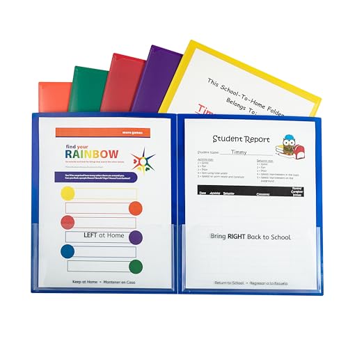 C-Line Classroom Connector School-to-Home Folders, Assorted Colors, 36 per Box (32000-36), Box of 36 - Image 2