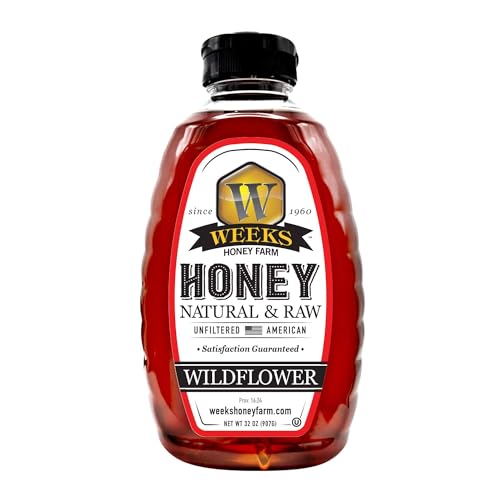 Miel Wildflower Weeks Honey Farm 32 Oz Pura y Cruda