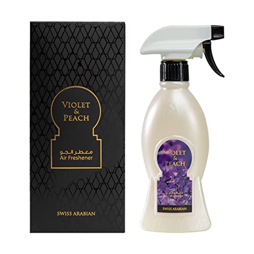Swiss Arabian Violet And Peach Air Freshener - Luxury Products From Dubai - Lasting Home Fragrance Room Spray - Give Your Home A Seductive Signature Aroma - The Luxurious Scent Of Arabia - 10.14 Oz #TOP27