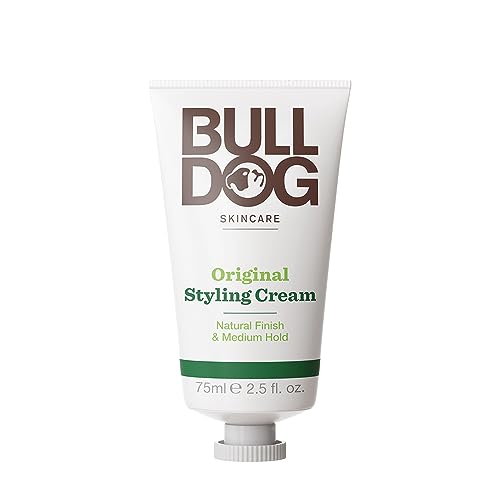 BULLDOG - Soin des cheveux pour homme | Crème coiffante originale | Finition naturelle et tenue moyenne | 75 ml