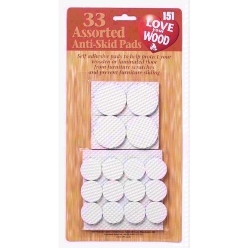 151 Love Your Wood 33 Assorted Anti-Skid Pads by 151 Products Limited