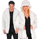 W WIDMANN MILANO Party Fashion - Kunstfell-Jacke für Damen und Herren, Plüschjacke, Kostüm, Party Outfit für Karneval & Festival