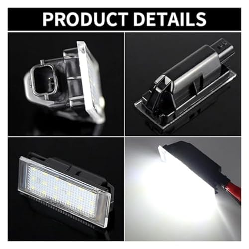 Evita error de bombilla con estas luces matrícula LED para Espace 3