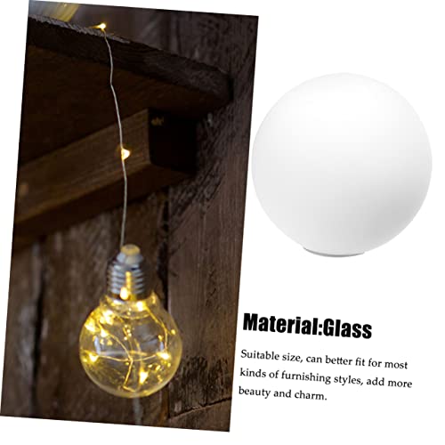 Image of ARTIBETTER Glass Lamp Shade Replacement 4.72 Inch Spherical Globe Lampshade Frosted White Ball Lampshade Cover for Ceiling Fixture Chandelier Living Room Bedroom Dining Room Bar