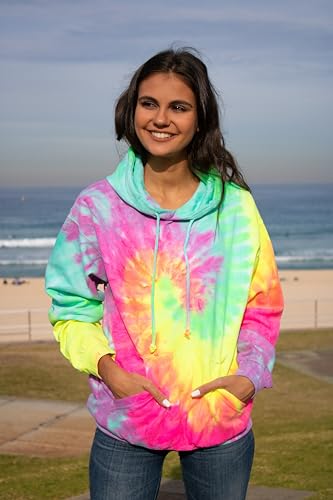 Image of Colortone Tie Dye Pullover Hoodies for Women and Men - Classic Fit Sweatshirts