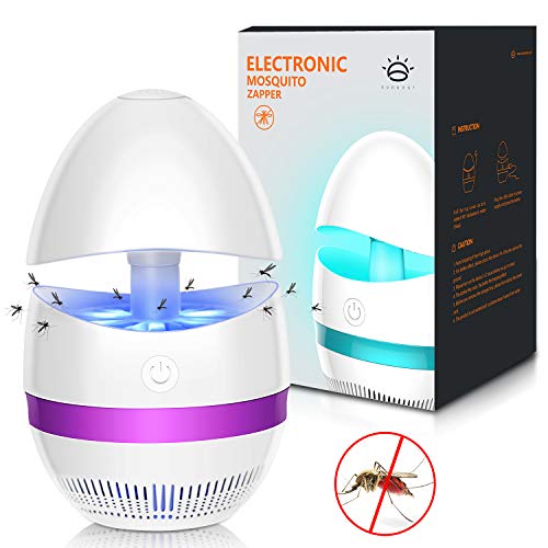 Sunnest Anti-Moustique Lampe 2020, LED Répulsif Tueur de Moustiques, Piège à mouche électrique, Destructeur Insecte, Pas de Chimique, Non Toxique pour intérieur ou l'extérieur, Maison, Bureau, Camping