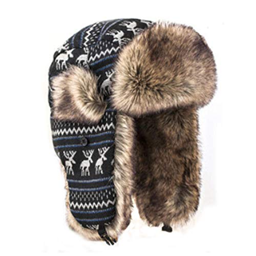 Chapka trappeur fleur de neige idéale pour les sorties au grand air