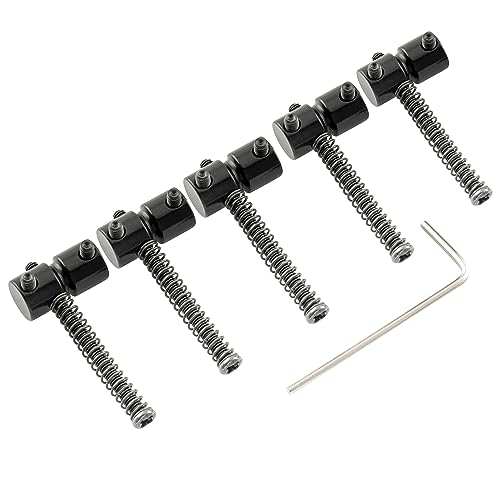 Musiclily Pro 18mm Steel Bass Bridge Saddles for 5-String Precision and Jazz Bass, Black (Set of 5) - Image 3