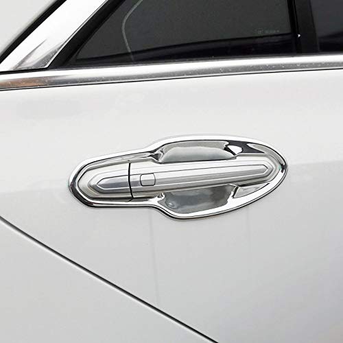 HIGH FLYING Car Accessories Door Handles Bowl Cup Cover Trim ABS Chrome 4pcs for Cadillac XT5 2017 2018 2019 2020 2021 2022 2023 2024