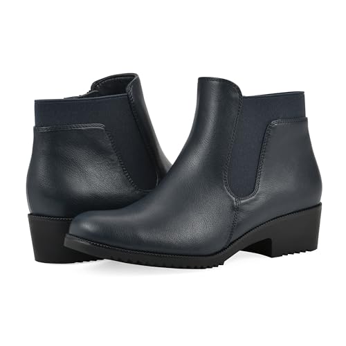 CLIFFS BY WHITE MOUNTAIN Women's Durable Cushioned Block Heeled Ankle Bootie2