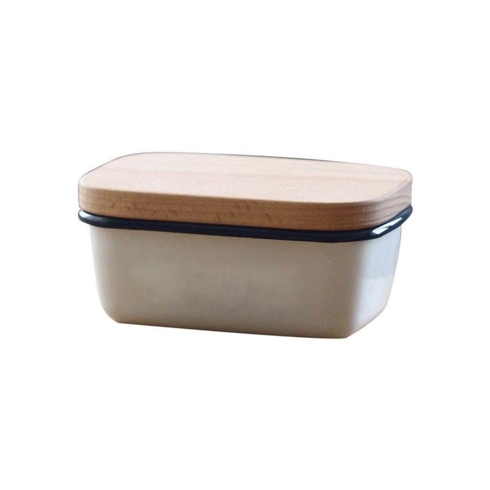 Zyyanshop One Color Butter Dish Butter Dish Ceramic Cheese Organiser With Lid For Kitchen And Dining Room