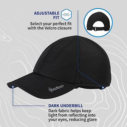 Image of TrailHeads Men's Running Hat with UV Protection | Quick Dry Sports Hats for Men | UPF 50 Hats | Summer Hats for Men