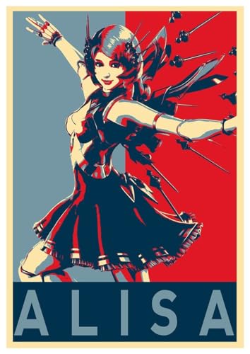 Tekken Alisa Propaganda Poster - 170GSM 12x18 Unframed Multicolor Perfect for Your Wall RCA 4108