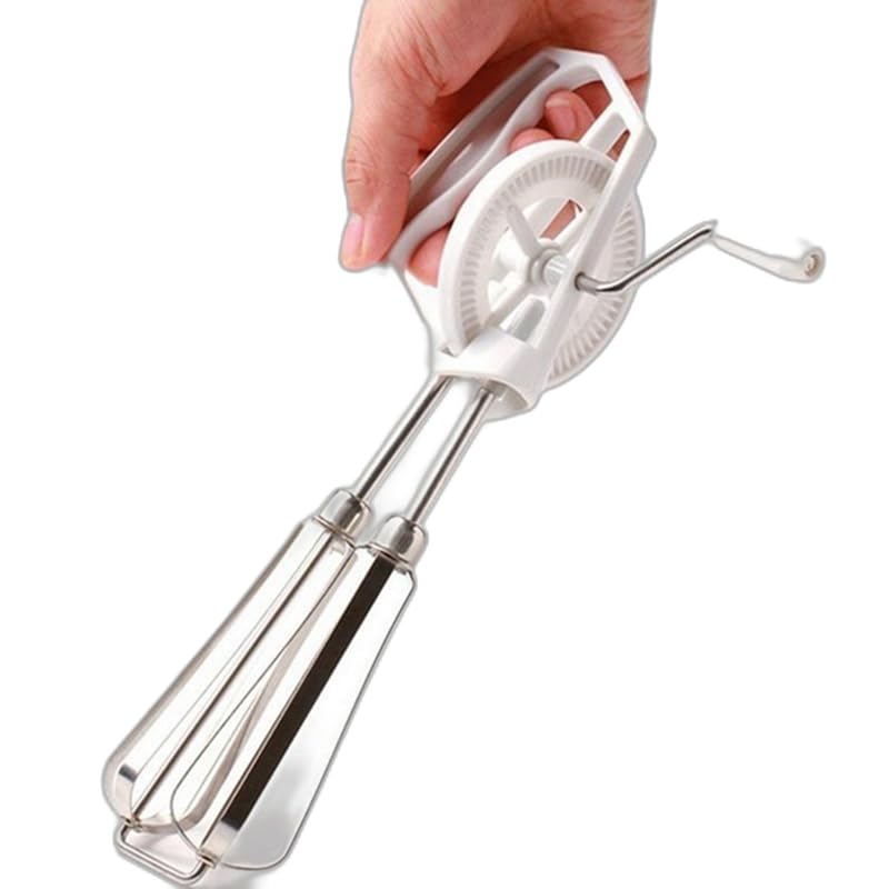 Mann Mart™ Effortless Manual Hand Whisk Mixer: Stainless Steel Rotating Egg Beater for Baking & Cooking-picture-11