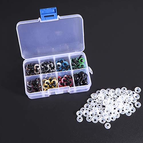 ARTIBETTER 80Pcs de Plástico de Segurança Olhos de Ursinho de Pelúcia Boneca de Olhos de Boneca Faze