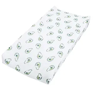 aden + anais Essentials Changing Pad Cover, 100% Cotton Muslin, Super Soft & Breathable, Tailored Snug Fit, Single, Farm to Table - Avocados