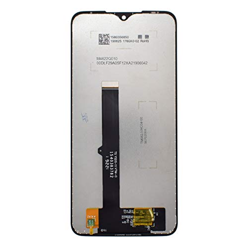 Image of Black Display LCD Touch Digitizer Screen with Adhesive Replacement for Motorola One Macro