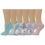 Dr. Motion 6 Pairs Womens Low Cut Ankle Cushioned Breathable Compression Socks - Image 3