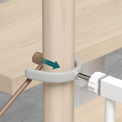 4 Stück Y Spindel Zur Befestigung Von Tür Treppenschutzgitter An Runde Geländer, 7,5 cm Gewindelänge, 10 mm Durchmesser