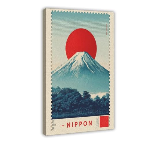 Cadre mont Fuji rouge, le cadeau idéal de paysage japonais pour un proche