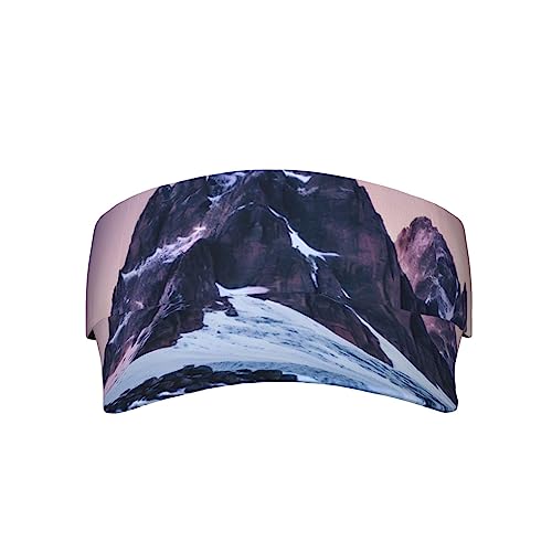 Brugui Visiera parasole da donna, con chiusura in velcro regolabile, adatta per tennis, viaggi, montagna, taglia unica, Montagna Viaggi, taglia unica