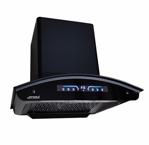 Image of Brio 60 DI | MS Steel Kitchen Chimney | Autoclean Chimney | Black Powder Coated | 1450 CMH