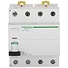 Schneider Acti 9 100-Amp 4-Pole 100mA RCCB, White, Standard (FE ...