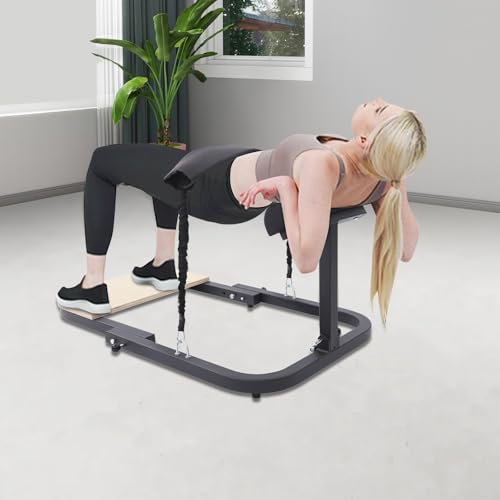 Machine de musculation des hanches pliable pour la maison, entraîneur de fessiers pour entraînement Hip Thrust et Glute, appareil d'entraînement pour les hanches avec cadre en acier, plateforme