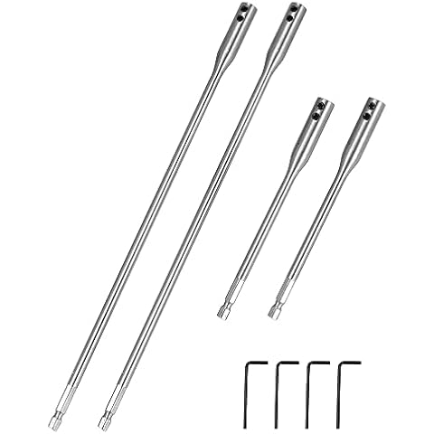 QWORK 8 Pcs Wood Spade Bit Extension Set Cover