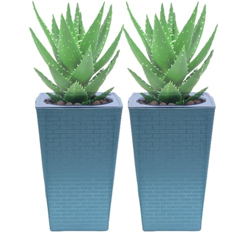 Jarrones para riego automático para plantas interiores - Finteros cuadrados con plantas con mango, macetas multifuncionales, recipientes para riego automático de | Jarrones para riego automático