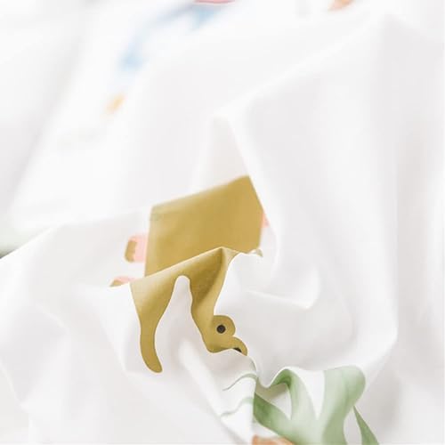 Miniatura 5 de LIWHENHAO Juego de funda de edredón de zoológico, tamaño Queen, 100% algodón, ropa de cama de dibujos animados, león, elefante, cocodrilo, sobre