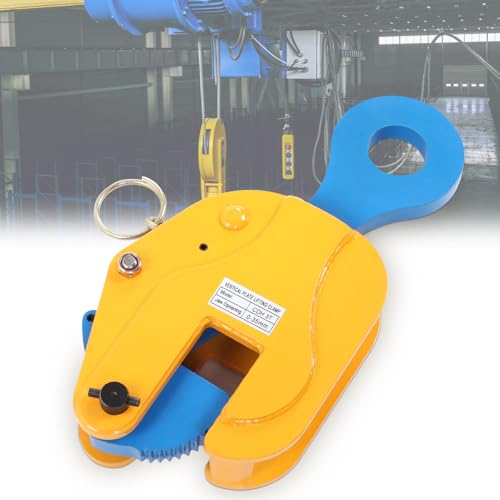 Pince de Plaque Verticale 3T 6614lbs Capacité de Ouverture de la Mâchoire de 35 Mm Plaque D'acier Pince de Levage Autobloquante Pince de Plaque Robuste et Résistante pour