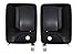 PT Auto Warehouse FO-3523A-FP - Outside Exterior Outer Door Handle, Textured Black - Front Left/Right Pair
