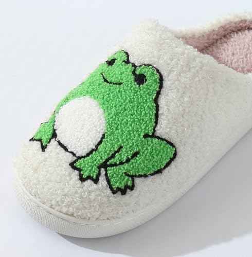 Solyinne Cute Animal Slippers for Woman Men Cartoon Plush Warm Comfy Couple House Slipper Indoor Outdoor Home Shoes3