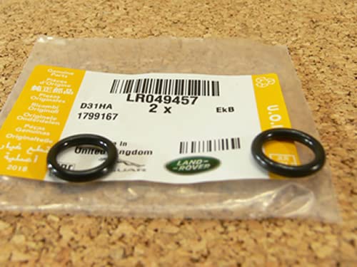 GENUINE TRANSMISSION OIL COOLER O'RING SET COMPATIBLE WITH LAND ROVER RANGE ROVER SPORT 14-22 RANGE ROVER 13-21 DEFENDER DISCOVERY RANGE ROVER VELAR LR049457