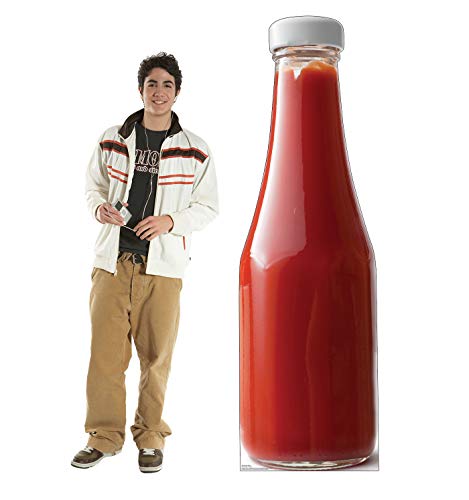 Image of Cardboard People Ketchup Bottle Life Size Cardboard Cutout Standup